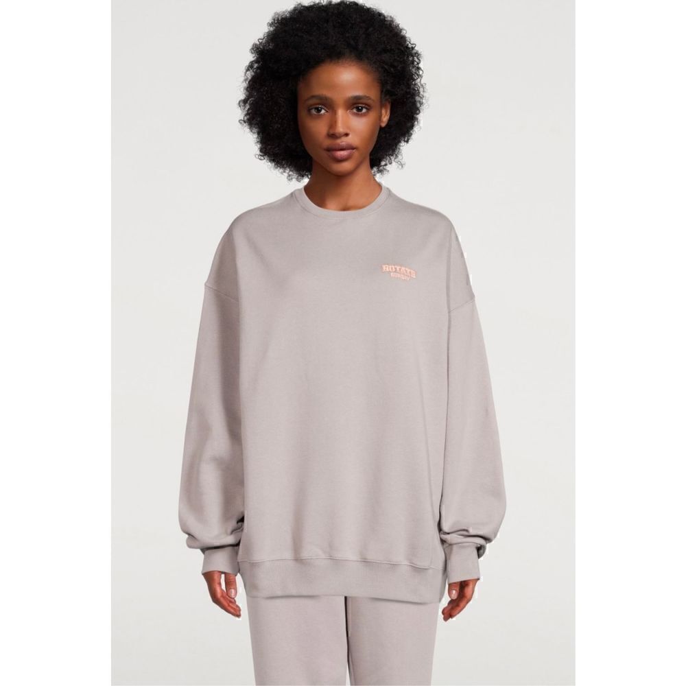 ROTATE BIRGER CHRISTENSEN grey Iris “ROTATE Sunday” oversized crewneck sweatshir